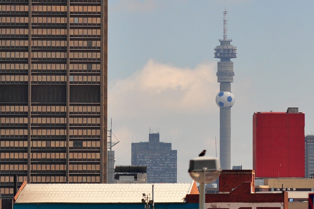 Johannesburg skyline with Hillbrow Tower